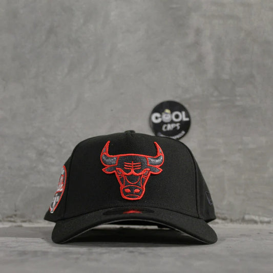Gorra new era chicago bulls black red adjustable