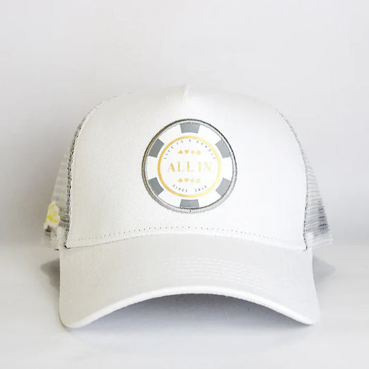 Gorra all in pilot trucker white