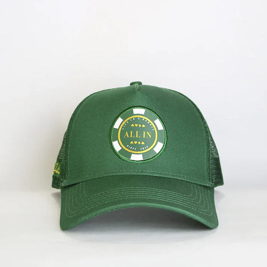 Gorra all in pilot trucker green